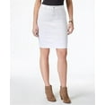 thumbnail image 1 of Style & Co Women's Cotton Denim Skirt White Size 18, 1 of 3