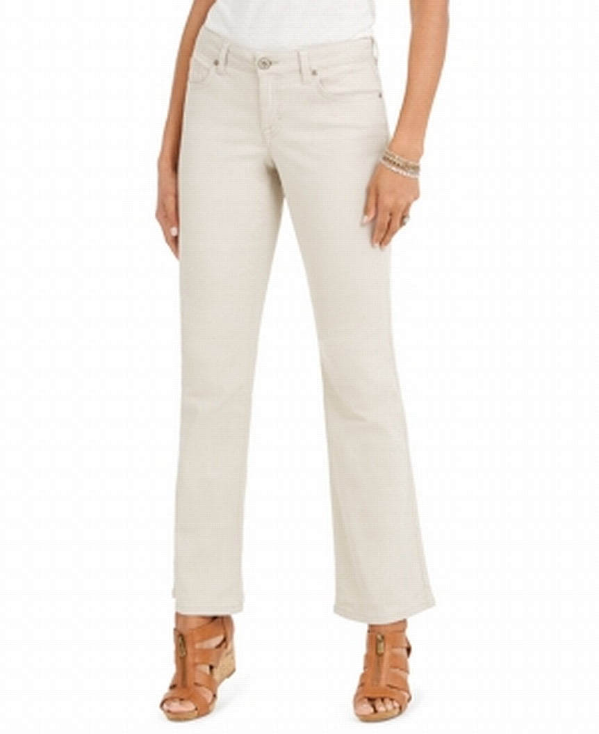 Style & Co Women's Curvy Fit Bootcut Jeans Brown Size 14