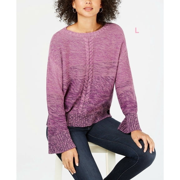 Style & Co. Women's Petite Marled Cable-Knit Sweater, Different Sizes
