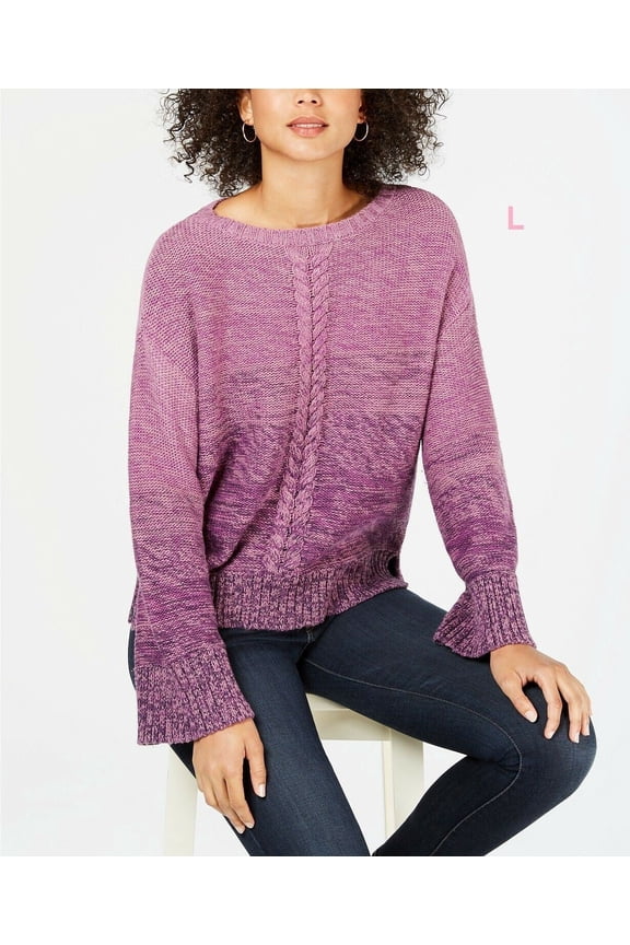 Style & Co. Women's Petite Marled Cable-Knit Sweater, Different Sizes