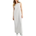 thumbnail image 1 of Style & Co Womens Heather Muscle Tank Dress Maxi Grey Whisper Ht L, 1 of 3