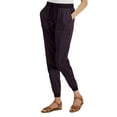 thumbnail image 1 of Style & Co. Women's Jogger Pants Deep Black Petite Size PM, 1 of 2