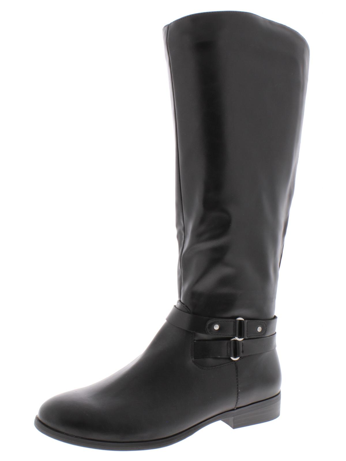 Style & Co Women's Kindell Faux Leather Riding Boots Black Size 6.5 M - image 1 of 2