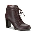 thumbnail image 1 of Style & Co. Womens Laurellee Faux Leather Zipper Combat & Lace-Up Boots, 1 of 2