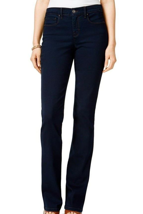 Style & Co Women's Mid Rise Bootcut Jeans Blue Size 18