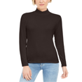 thumbnail image 1 of Style & Co Women's Mock Neck Top Black Size Small, 1 of 3