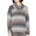 thumbnail image 1 of Style  Co Women's Ombre Boucle Sweater Black Size Medium, 1 of 2