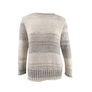 Style & Co. Women's Petite Chenille Space-Dyed Sweater (PXL, Neutral Spacedye)