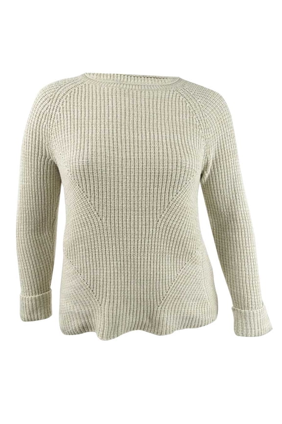 Women's Petite Marled-Knit Sweater (PM, Hammock Heather)