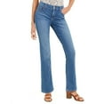 thumbnail image 1 of Style & Co Women's Petite Tummy-Control Mid-Rise Bootcut Jeans Dark Blue Size 14P, 1 of 3