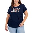 thumbnail image 1 of Style & Co Women's Plus Size Crewneck T-Shirt, 1 of 1