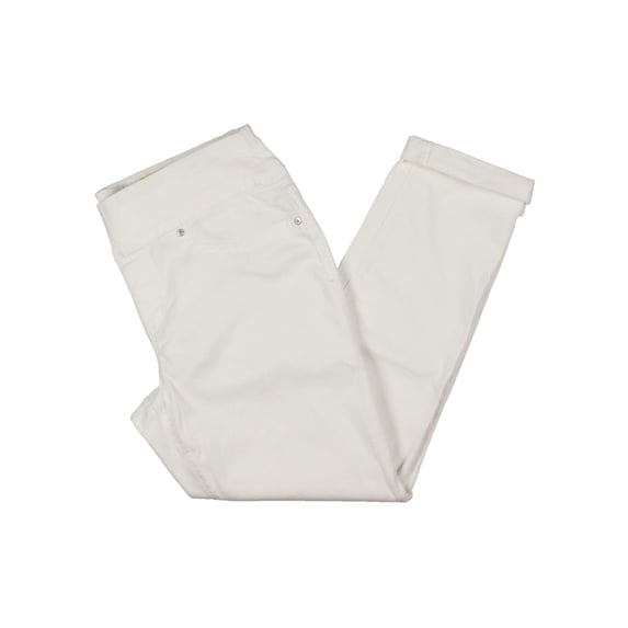 Style & Co Women's Pull On Boyfriend Jeans White Size Medium