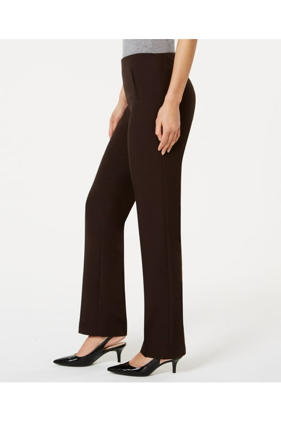 Style & Co Women's Pull On Tummy Control Pants Espresso Roa Size 6
