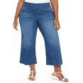 thumbnail image 1 of Style & Co Women's Pull on Wide Leg Jeans Blue Size 18W, 1 of 3