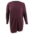 thumbnail image 1 of Style & Co Women's Seam-Front Tunic Sweater Med Purple Size Medium, 1 of 2