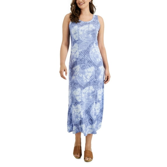 Style & Co. Womens Sleeveless Tie-Dye Maxi Dress Camas Petite Size PXL Camas PXL