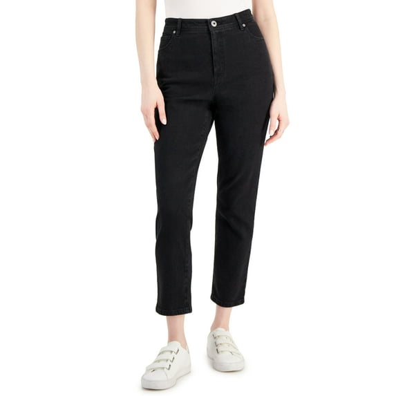 Style & Co Women's Slim Leg Ankle Jeans Black Size 2Petite