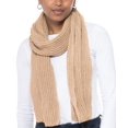 thumbnail image 1 of Style & Co Women's Solid Ribbed Muffler Scarf Camel One Size, 1 of 2