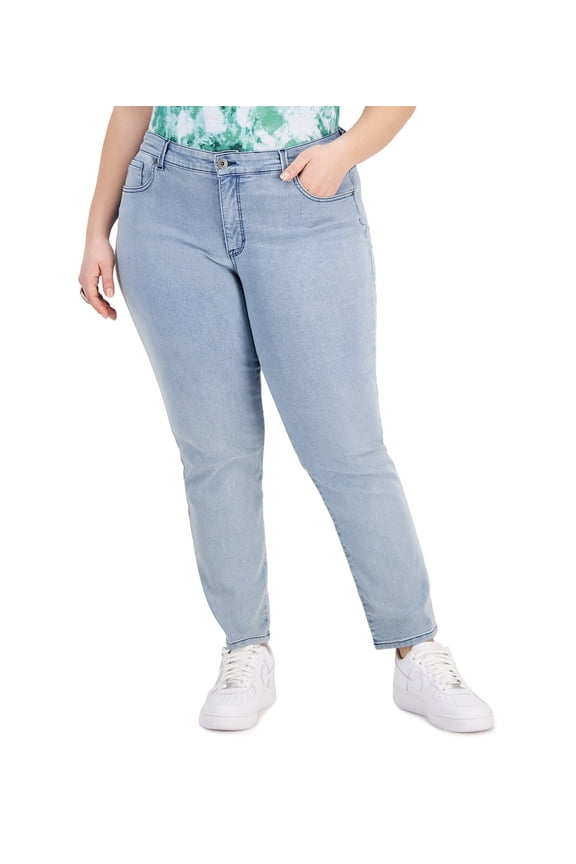 Style & Co Womens Straight Leg Jeans Troubadour 16