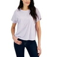 thumbnail image 1 of Style & Co Women's Striped Cropped T-Shirt, 1 of 1