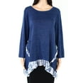 thumbnail image 1 of Style & Co. Women's Top Large Knit Ruffle Scoop Neck, 1 of 2