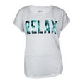 thumbnail image 1 of Style & Co. Women's Tropical 'Relax' Text Tee, 1 of 2