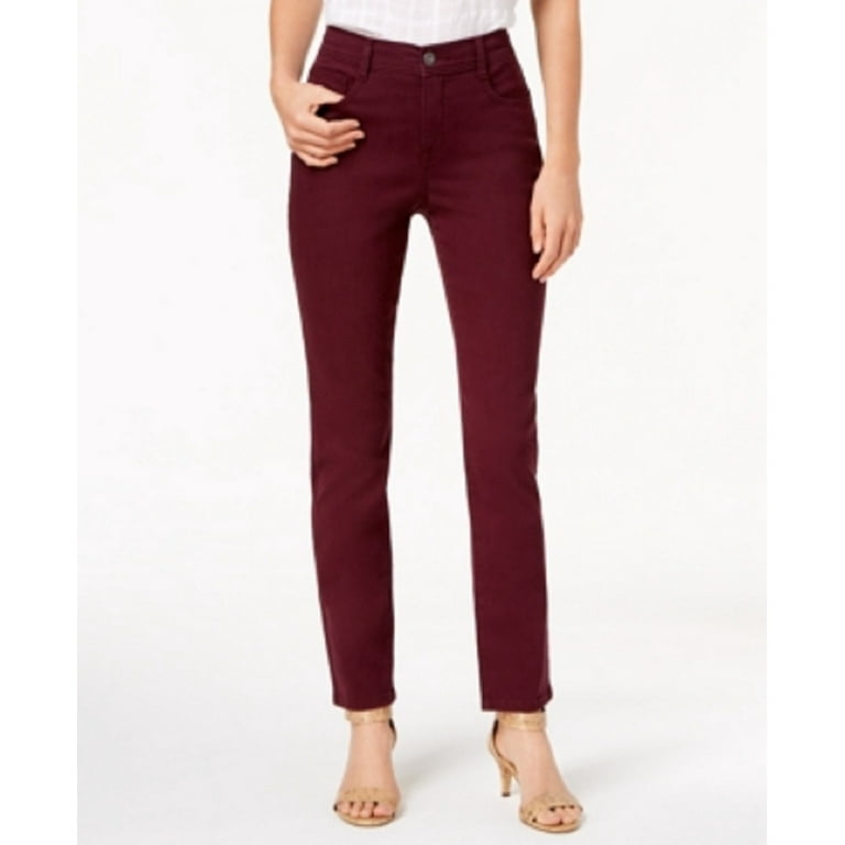 Style Co. Women s Tummy Control Jeans Purple Size 16 Petite