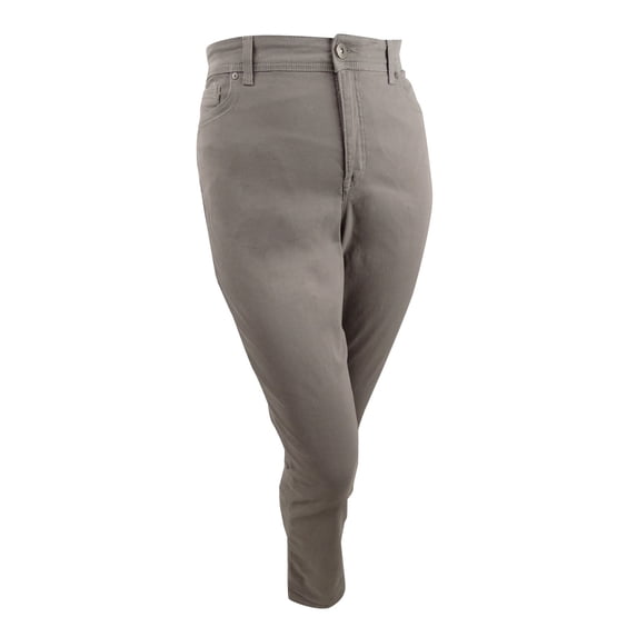 Style & Co Women's Tummy-Control Straight-Leg Fashion Jeans (18, Willowbark)