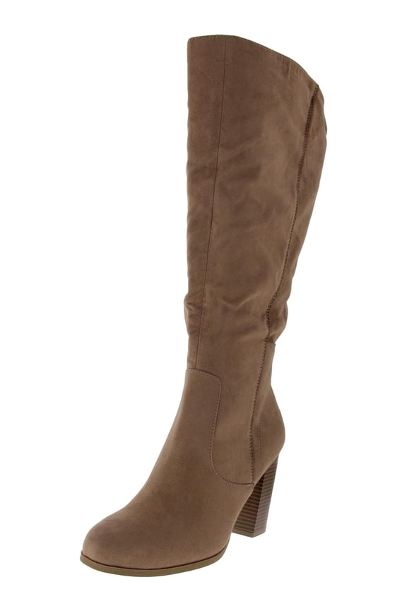 Womens Addyy Extra Wide Calf Microsuede Knee-High Boots