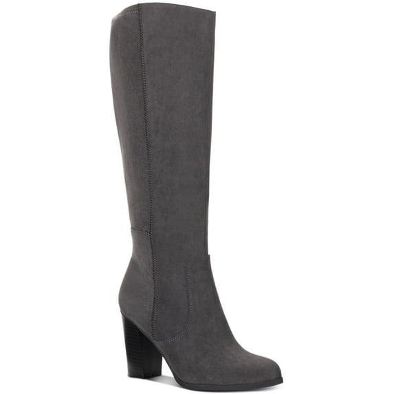 Style & Co. Womens Addyy Faux Suede Block Heel Knee-High Boots