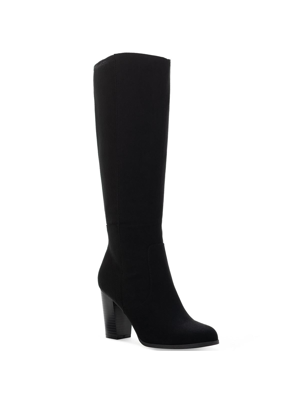 Style & Co. Womens Addyy Faux Suede Extra Wide Calf KneeHigh Boots
