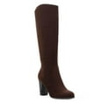 thumbnail image 1 of Style & Co. Womens Addyy Faux Suede Knee-High Boots Brown 6.5 Medium (B,M), 1 of 3