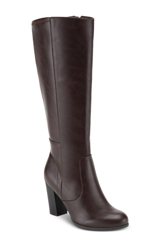 Womens Addyy Leather Tall Knee-High Boots