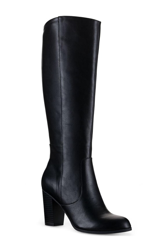 Womens Addyypwc Faux Leather Wide Calf Knee-High Boots
