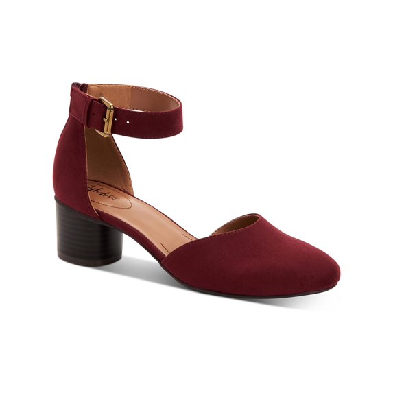 Style & Co. Womens Alinaa Microsuede Round Toe Ankle Strap
