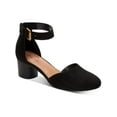 thumbnail image 1 of Style & Co. Womens Alinaa  Microsuede Round Toe Ankle Strap, 1 of 3