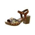 thumbnail image 1 of Style & Co. Womens Anddreas Faux Leather Clog Heel Sandals, 1 of 3