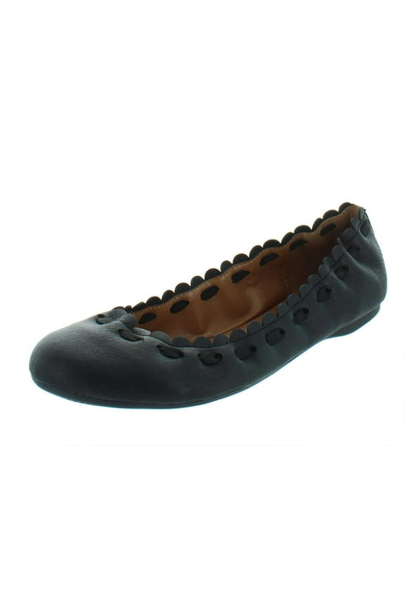Womens Barbbee Faux Leather Ballet Flats