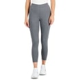 thumbnail image 1 of Style & Co Womens Basic Fleece Leggings Cr Charcoal Hthr L, 1 of 1