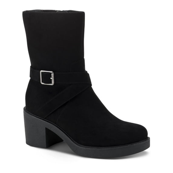 Style & Co. Womens Bessiee Faux Leather Round Toe Booties