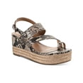 thumbnail image 1 of Style & Co. Womens Bettyy Animal Print Espadrille Wedge Sandals, 1 of 3