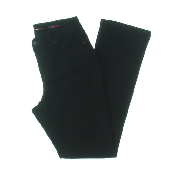 Style & Co. Womens Black Wash Classic Fit Boot Cut Jeans