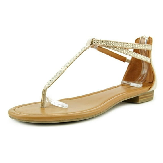 Style & Co. Womens Brinna Split Toe Casual T-Strap, Sandy Beige, Size 6.5
