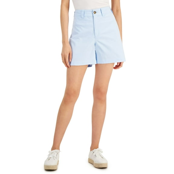 Style & Co Womens Canvas Bermuda Shorts Spacious Skies 4