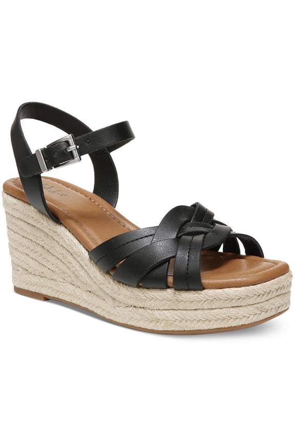 Womens Cerres Faux Leather Platform Slingback Sandals