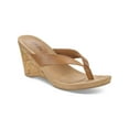 thumbnail image 1 of Style & Co. Womens Chicklet Patent Thong Wedge Sandals, 1 of 3