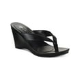 thumbnail image 1 of Style & Co. Womens Chicklet Padded Insole Faux Leather Wedge Sandals, 1 of 5