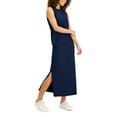 thumbnail image 1 of Style & Co Womens Cotton Sleeveless Maxi Dress Industrial Blue S, 1 of 1