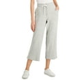 thumbnail image 1 of Style & Co Womens Cropped Sweatpants Gravel Grey Htr L, 1 of 1