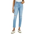 thumbnail image 1 of Style & Co Womens Curvy Fit Mid Rise Skinny Jeans Regular Short Long Lengths Nashville 6, 1 of 1